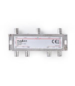 Nedis SSPL610ME - Satelitní F-Rozbočovač | Max. zisk 17 dB | 5–2 400 MHz | 6 Výstupů