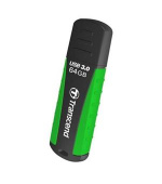 Transcend 64GB JetFlash 810, USB 3.1 (Gen 1) flash disk, černo/zelený, odolá nárazu, tlaku, prachu i vodě