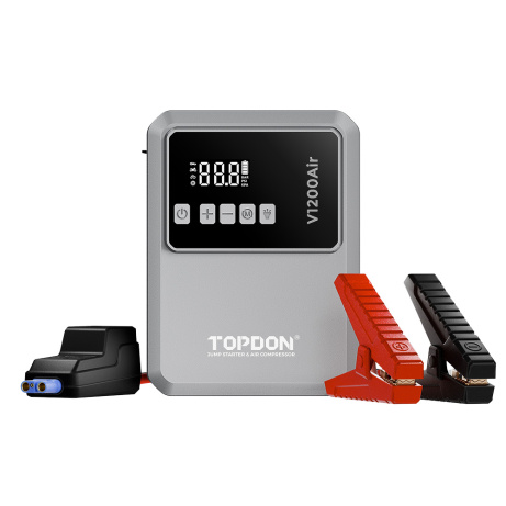 TOPDON Car Jump Starter JumpSurge V1200air/10000mAh/1200A/6,0l benzín/4,5l nafta