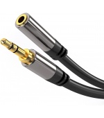 PremiumCord HQ stíněný prodlužovací kabel Jack 3.5mm - Jack 3.5mm M/F 5m