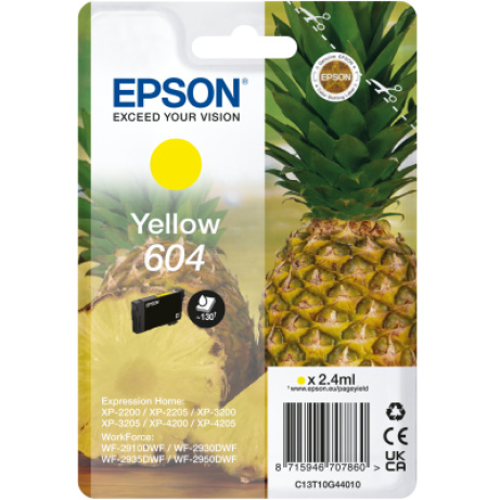 EPSON Singlepack Yellow 604 Ink