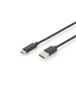 Digitus Připojovací kabel USB typu C, typ C na A M/M, 3,0 m, 3A, 480 MB, verze 2.0, bl