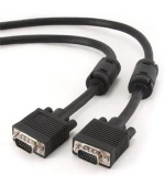 GEMBIRD Kabel přípojný k mon 15M/15M VGA 15m stíněný extra, ferrity BLACK