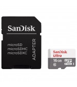 SanDisk Ultra microSDHC 16GB 80MB/s + adaptér