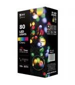 Vánoční řetěz 80LED-kuličky,8m,MULTICOLOR+časovač