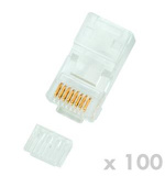 DATACOM Plug UTP CAT6 8p8c- RJ45 drát - 100 pack