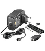 PremiumCord Univerzální napájecí adaptér 230V/3-12V stejnosměrný 1500mA