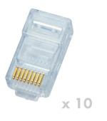 DATACOM Plug UTP CAT5E 8p8c- RJ45 drát (10ks)