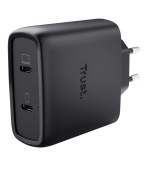 TRUST MAXO 65W 2P USB-C GAN CHARGER WHT