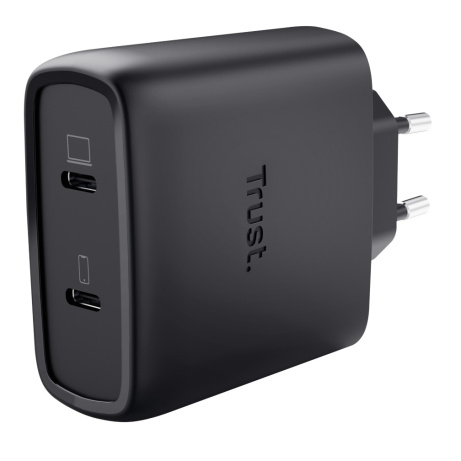 TRUST MAXO 65W 2P USB-C GAN CHARGER WHT