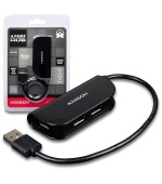 AXAGON HUE-X4B, 4x USB2.0 READY hub, černý