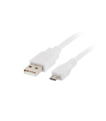 LANBERG Micro USB (M) na USB-A (M) 2.0 kabel 1m, bílý
