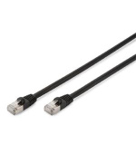 CAT 6 S-FTP outdoor patch cable, Cu, PE, AWG 27/7, length 5 m, black sheath color