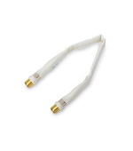 Ednet Satelitní kabel pro průchod oknem SAT, F-konektor 0,25m, zlato