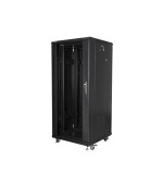 LANBERG Volně stojící skříň 19" 27U/600x600 (v rozloženém stavu) černá (RAL9004)