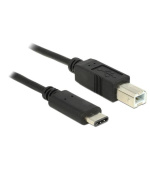 Delock Kabel USB Type-C™ 2.0 samec > USB 2.0 Typ-B samec 2,0 m černý