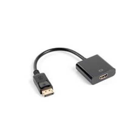 LANBERG DISPLAYPORT(M) 1.2->HDMI(F) ADAPTÉR 10CM ČERNÝ