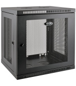 Skříň SmartRack 12U, Mini Rack, Š=600mm, Hl=550mm, hloubka pro přepínače, montáž na stěnu