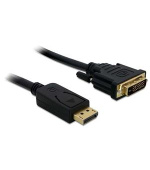 Delock kabel DisplayPort (samec) na DVI 24+1 (samec), 1m