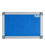 AVELI Textilní  nástěnka 120x90, hliníkový rám, šedá