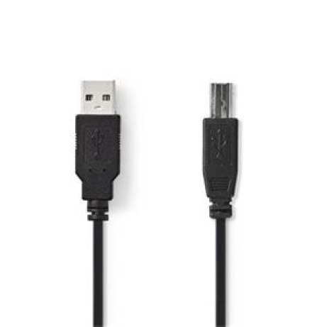 Nedis CCGB60650BK20 - USB 2.0 kabel | USB-C™ Zástrčka | USB-B Zástrčka | 480 Mbps | 2.00 m  | Černá