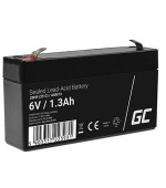 Green Cell AGM VRLA 6V 1.3Ah maintenance-free battery for the alarm system, cash register, toys