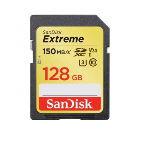 SanDisk Extreme SDXC 128GB 150MB/s V30 UHS-I U3