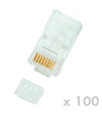 DATACOM Konektor RJ45 UTP 8p8c Cat6 drát 100ks