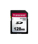 Transcend 128MB SD220I MLC průmyslová paměťová karta (SLC mode), 22MB/s R,20MB/s W, černá