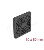 Delock Rošt ventilátoru s protiprachovým filtrem, rozměr 80 x 80 mm, černý