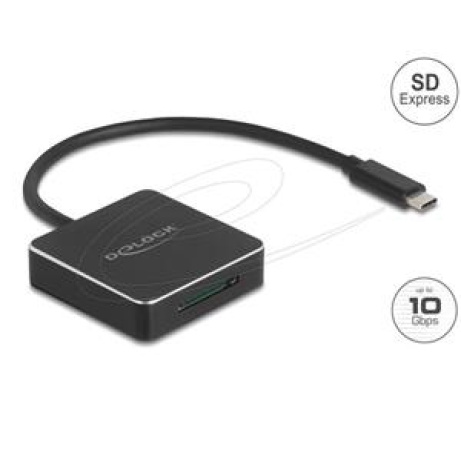 Delock USB Type-C™ čtečka karet pro paměťové karty SD Express (SD 7.1)
