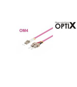 OPTIX LC-SC Optický patch cord 50/125 1m OM4 Duplex