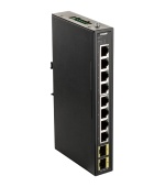 D-Link DIS-100G-10S Průmyslový Gigabit unmanaged switch, 8 GbE, 2 SFP