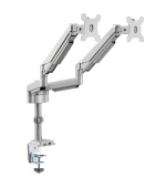 Držák pro montáž monitoru na stůl, pro 2x 13?34, Flex Arm, USB, Audio konektory