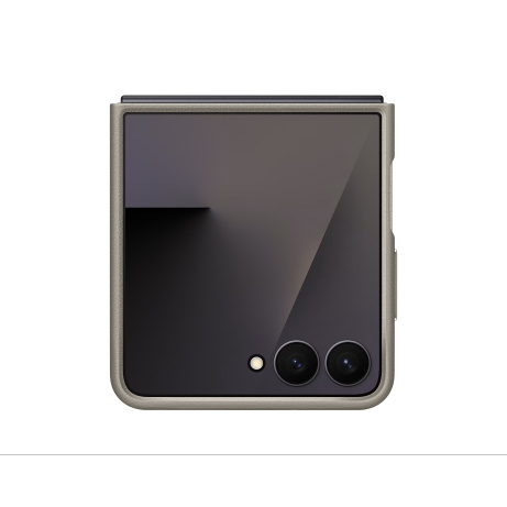 Samsung Ochranný kryt z veganské kůže Flip7 Taupe