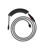 HyperX USB-C spirálový kabel šedo-černý