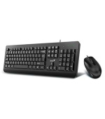 Genius KM-160 Set klávesnice a myši, drátový, USB, Copilot klávesa, CZ+SK layout, černý