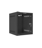 LANBERG RACKOVÁ SKŘÍŇ 10" PRO MONTÁŽ NA STĚNU 6U/280X310 (v rozloženém stavu) S PROSKLENÝMI DVEŘMI ČERNÁ