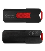 PLATINET přenosný SSD disk  USB 3.2 R/W UP TO 400MB/s 512GB černá