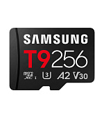 Samsung T9/Micro SDXC/256GB/UHS-I U3 / Class 10/+ Adaptér/Černá