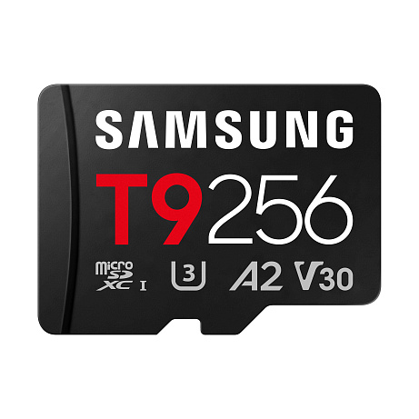 Samsung T9/Micro SDXC/256GB/UHS-I U3 / Class 10/+ Adaptér/Černá