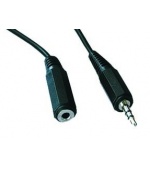 Kabel prodloužovací jack 3,5mm M/F, 1,5-2 m audio