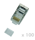 DATACOM Konektor RJ45 STP 8p8c Cat6 drát 100ks