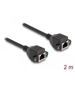 Delock Prodlužovací kabel RJ50 ze zásuvky na zásuvku, S/FTP, 2 m, černý