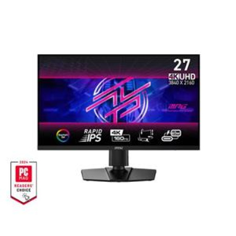 MSI Gaming monitor MPG 274URF QD 27" Rapid IPS/3840x2160 UHD/160Hz/0,5ms/2xHDMI/DP/USB-A,B,C/Výšk.nast./Pivot/černá