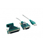 4World Adaptér USB na Serial port DB9 a DB25 OEM