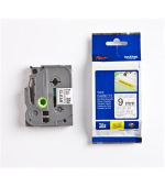 Brother - TZe-S121 průsvitná / černá (9mm,lamin.,extrémně adh.)