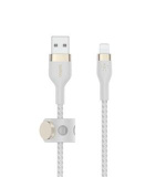 Belkin BOOST CHARGE™ Lightning/USB-A kabel, 1m, bílý - odolný PRO Flex