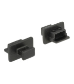 Delock Prachová záslepka pro USB 2.0 Type Mini-B samice s uchopením 10 kusů černá