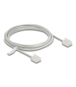 Delock Síťový kabel rozhraní RJ45 Cat.6, UTP Ultra Slim, 3 m, šedá s krátkými zástrčkami